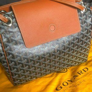 ROUETTE PM BAG IN GOYARDINE CANVAS AND CALFSKIN – Madame Luxe